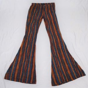 Striped Flared Stretch Pants